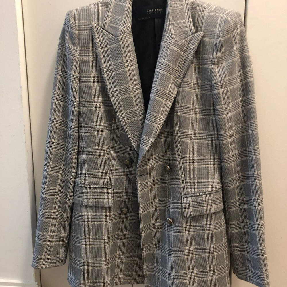 Zara Plaid Blazer